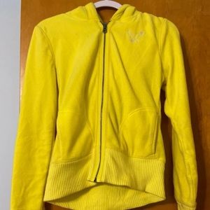 American Eagle Hoodie Sweatshirt Jacket Yellow